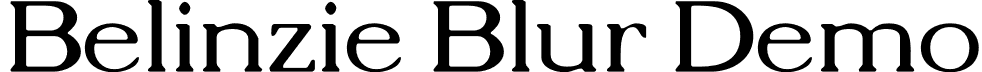 Belinzie Blur Demo font - BelinzieBlur-Regular.otf