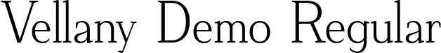 Vellany Demo Regular font - Vellany-Regular.otf