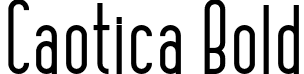 Caotica Bold font - Caotica-Bold.otf