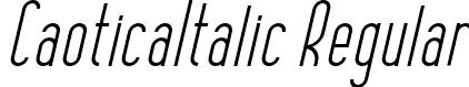 CaoticaItalic Regular font - CaoticaItalic-Regular.otf