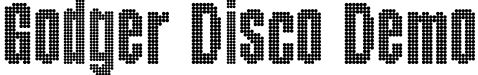 Godger Disco Demo font - GodgerDisco-Regular.otf