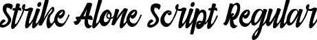 Strike Alone Script Regular font - Strike Alone Script.ttf