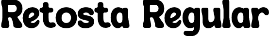 Retosta Regular font - Retosta.otf