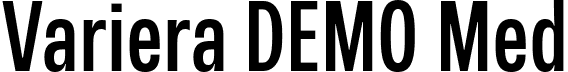 Variera DEMO Med font - VarieraDEMO-Medium.ttf