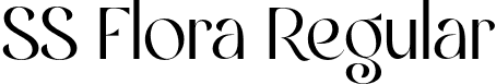 SS Flora Regular font - ss-flora.otf