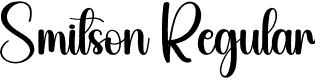 Smitson Regular font - Smitson.otf