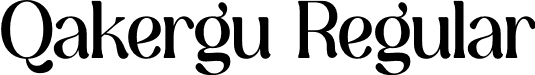 Qakergu Regular font - Qakergu.otf