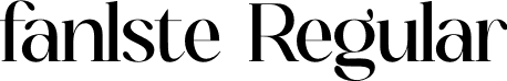 fanlste Regular font - fanlste.otf