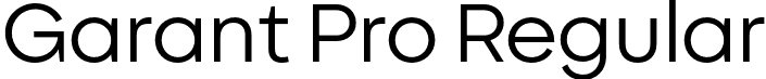 Garant Pro Regular font - garantpro-regular.otf