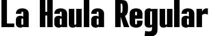 La Haula Regular font - La-Haula-Demo.otf