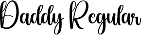 Daddy Regular font - Daddy.otf