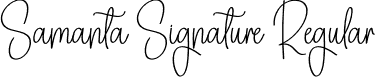 Samanta Signature Regular font - Samanta-Signature.otf