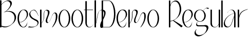 Besmooth Demo Regular font - BesmoothDemoRegular.ttf