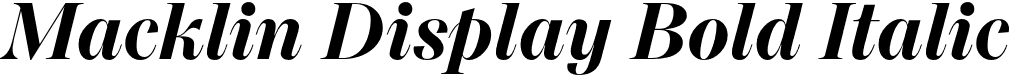 Macklin Display Bold Italic font - MacklinDisplay-BoldItalic.otf