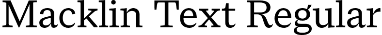 Macklin Text Regular font - MacklinText-Regular.otf