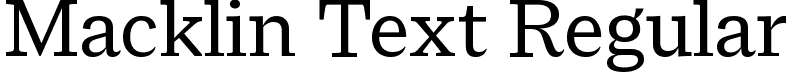 Macklin Text Regular font - MacklinText-Regular.ttf