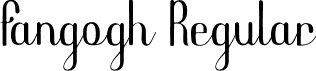 Fangogh Regular font - Fangogh-Demo.otf