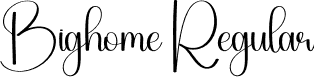 Bighome Regular font - Bighome.otf