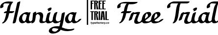 Haniya - Free Trial font - HaniyaFreeTrial-1GVgL.ttf