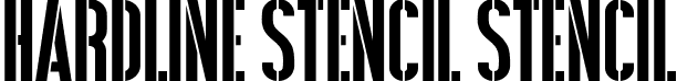 Hardline Stencil Stencil font - Hardline Stencil.ttf