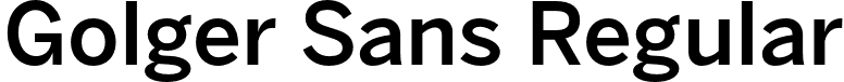 Golger Sans Regular font - Golger.otf