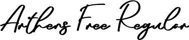 Arthens Free Regular font - ArthensFree.ttf