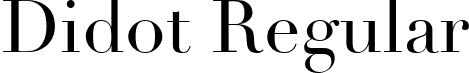 Didot Regular font - Didot Regular.ttf