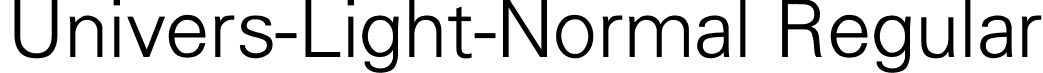 Univers-Light-Normal Regular font - Univers-light-normal.ttf