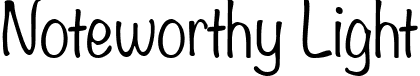 Noteworthy Light font - Noteworthy-Lt.ttf