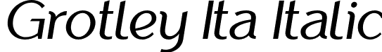 Grotley Ita Italic font - Grotley-Italic.otf