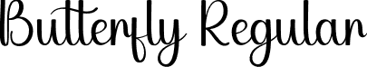 Butterfly Regular font - Butterfly.otf