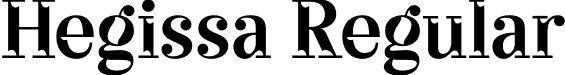 Hegissa Regular font - Hegissa-Regular.otf