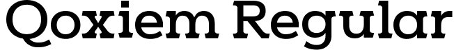 Qoxiem Regular font - Qoxiem-YzxX8.ttf