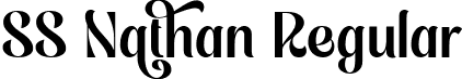 SS Nathan Regular font - SS Nathan.ttf