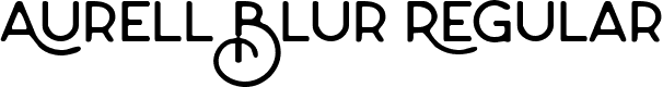 Aurell Blur Regular font - Aurell Blur.ttf