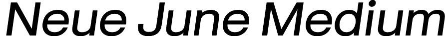 Neue June Medium font - Matt Chansky - Neue June Medium Italic.otf