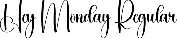 Hey Monday Regular font - Hey-Monday.otf