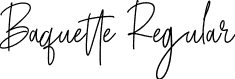 Baquette Regular font - Baquette.ttf