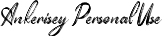 Ankerisey Personal Use font - ankeriseypersonalusehandwritte-aypne.otf