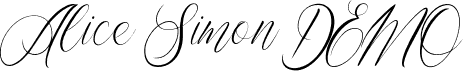 Alice Simon DEMO font - Alice-Simon-DEMO.otf