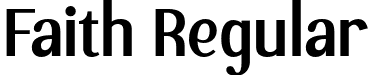 Faith Regular font - Faith.otf