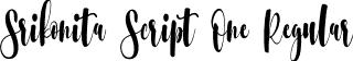 Srikonita Script One Regular font - Srikonita Script One OTF.otf