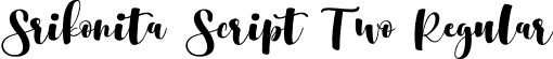 Srikonita Script Two Regular font - Srikonita Script Two OTF.otf