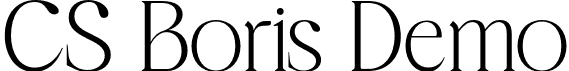 CS Boris Demo font - CSBoris-Regular_demo.otf