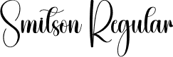 Smitson Regular font - Smitson.otf