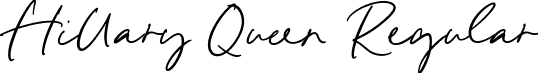 Hillary Queen Regular font - Hillary Queen.otf