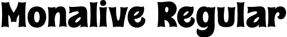 Monalive Regular font - Monalive.otf