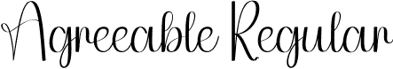 Agreeable Regular font - Agreeable.otf