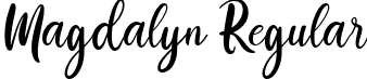 Magdalyn Regular font - Magdalyn.ttf