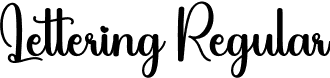 Lettering Regular font - Lettering.otf